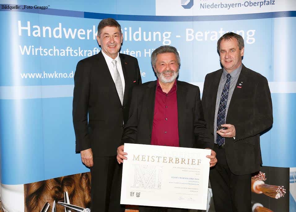 Goldener Meisterbrief für Werner Freundl