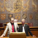 Rednerpult des Bayerischen Landtags