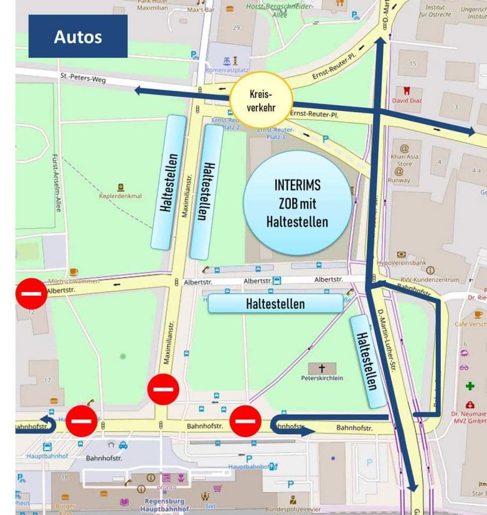 Interims-ZOB Regensburg