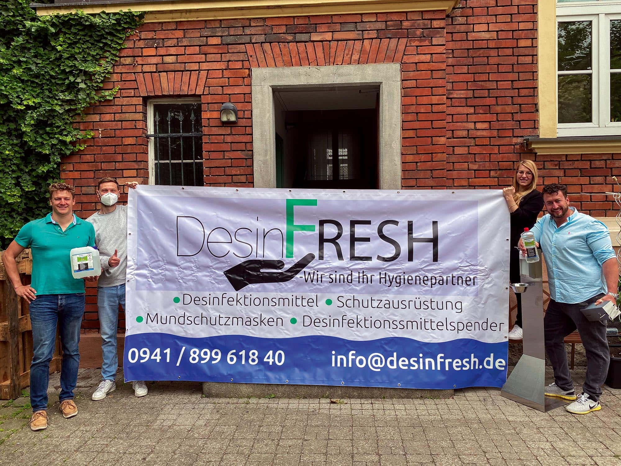DesinFRESH: Desinfektion aus Regensburg – neu gedacht Besserer und umweltbewussterer Schutz