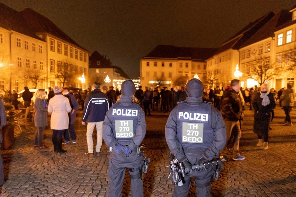 Proteste gegen Corona-Regeln in Hildburghausen